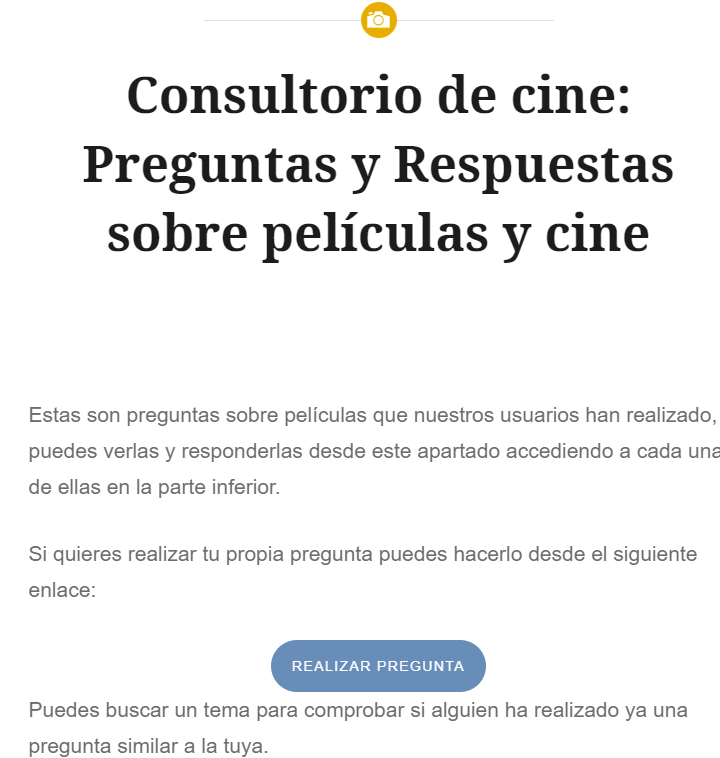 Consultorio de cine