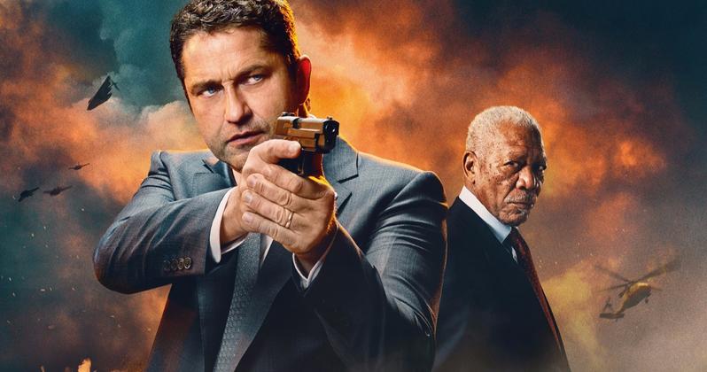 Fallen trilogía con Gerard Butler pegando tiros a diestro y siniestro